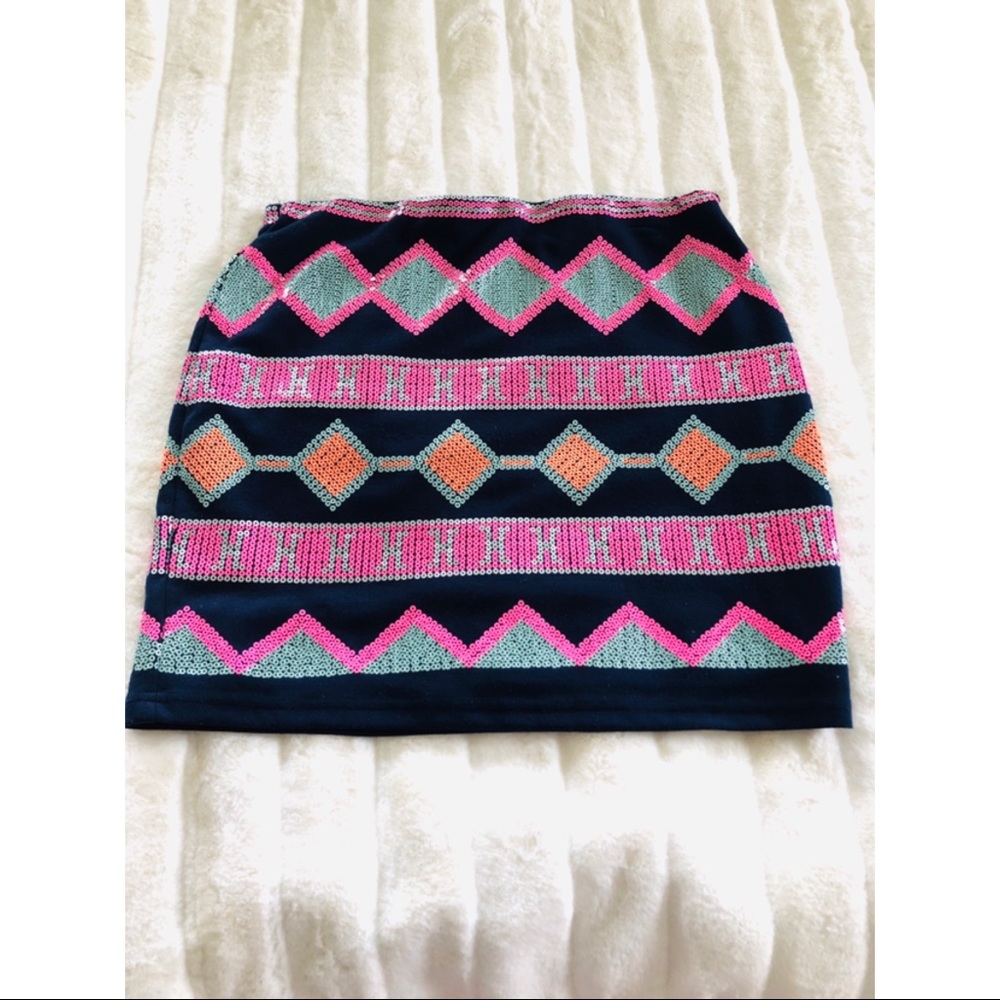 Francesca’s Blue Rain Skirt